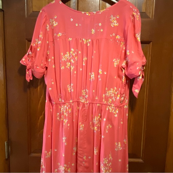 Peyton & Parker Women’s Short Sleeve Floral Button Down Maxi Dress Size XL - Picture 7 of 10